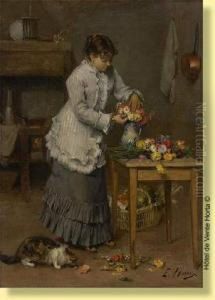 La Composition Du Bouquet by Ernest Hareux