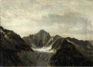 :le Dome Des Neiges Des Ecrins by Ernest Hareux