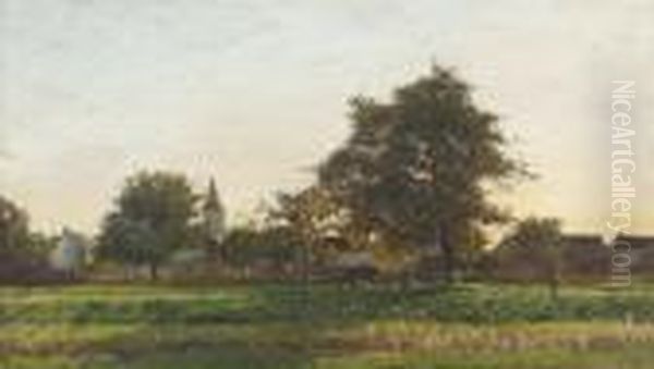 Sommerliche Landschaft Mit Feldern. - view 1