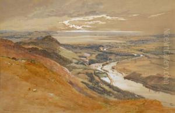 Loch End An Extensive Landscape,meandering River In The Foreground - view 1