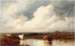 Cattle Watering by Edward Hargitt