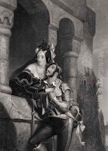 Good Night, A Thousand Times, Good Night from Romeo and Juliet by Edward Henry Corbould