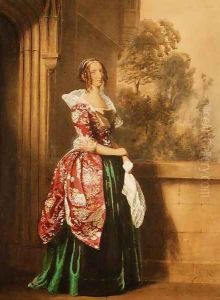 A Lady in her Costume Worn at the Eglington Tournament, 1839 by Edward Henry Corbould