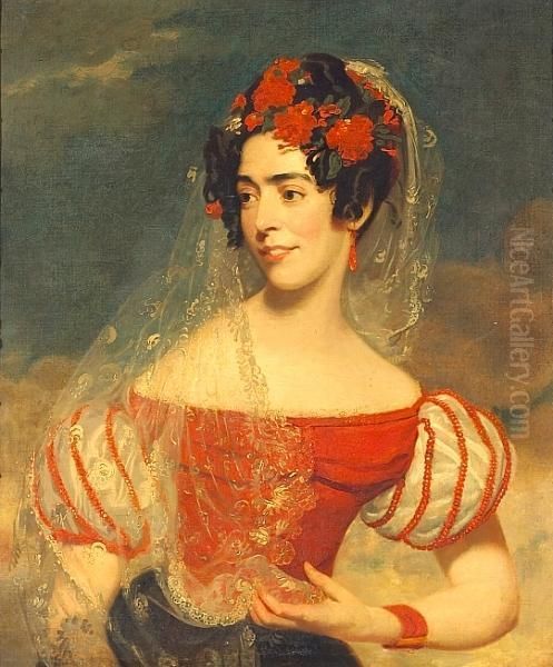 A Portrait Of A Lady In A Spanish Costume, Thought To Be Miss Maria Foote - view 1