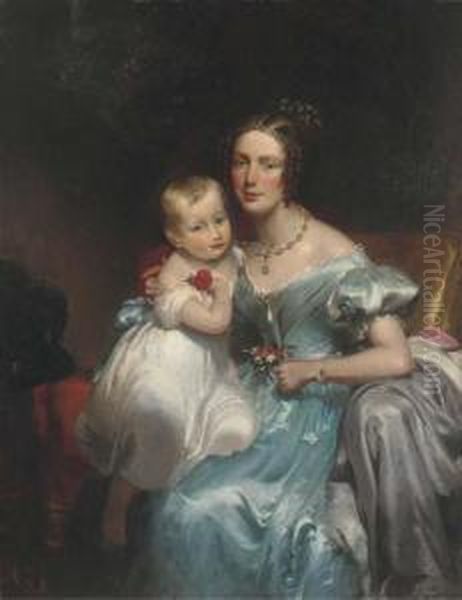 Portrait Of A Mother And Child - view 1