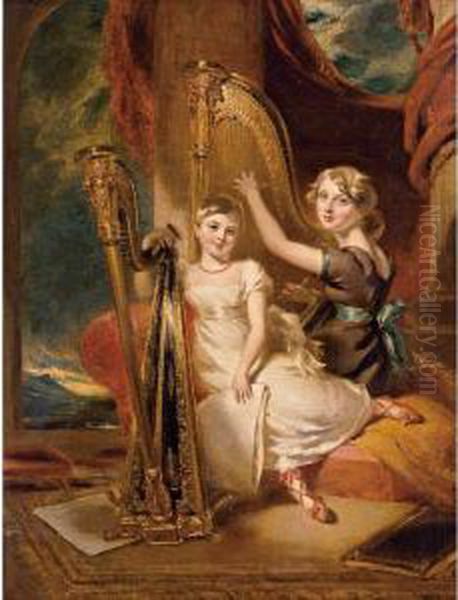 Portrait Of Louisa And Eliza Sharpe - view 1