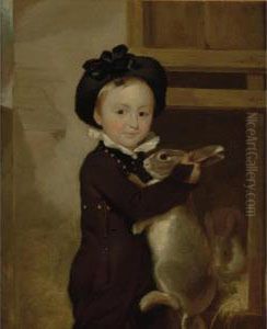 Master Thomas Ethridge With A Rabbit