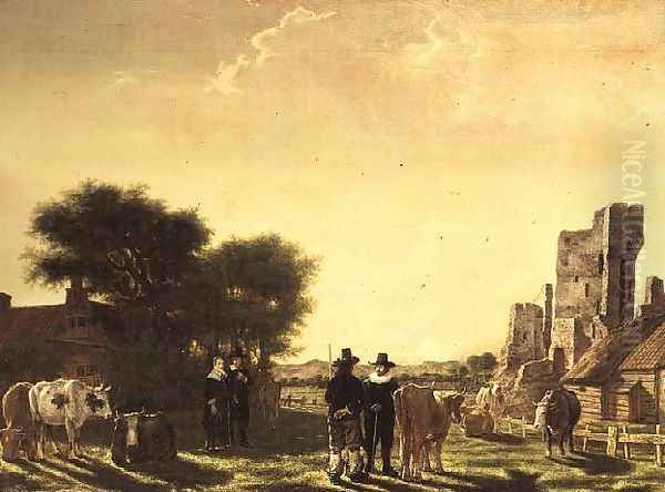 A Dutch Farm with the Ruins of the Huis te Kleef, c.1650 - view 1