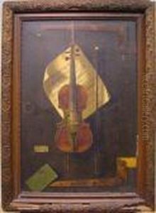 The Old Violin by William Michael Harnett