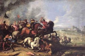 Battle Scene by Giacomo Cortese (see COURTOIS, Jacques)