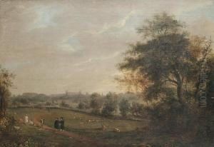 A View Of Eton From The North by Richard Bankes Harraden