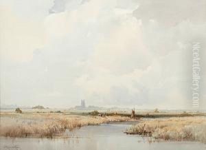A Norfolk River by Charles Harrington