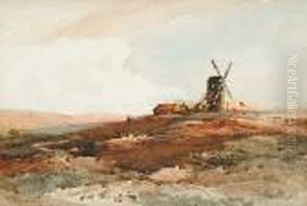 Rural Landscape With A Windmill - view 1