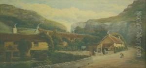 Street Scene Incheddar Gorge by Henry Harris