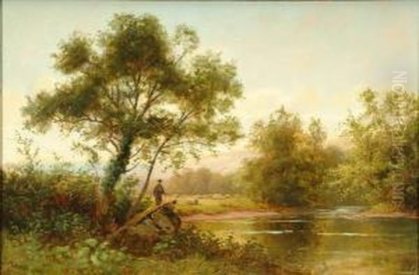 Fishing At Sunset - view 1