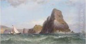 Fishing Off Worm's Head by James Harris of Swansea