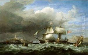 Dropping Off The Swansea Pilot: Busy Shipping Off Mumbles Head by James Harris of Swansea