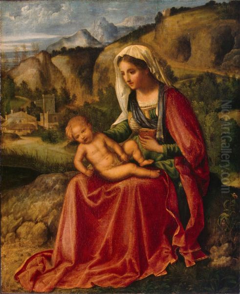 Virgin and Child in a Landscape - view 1