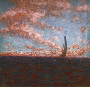 Voilier,effet Rose by Alexander Thomas Harrison