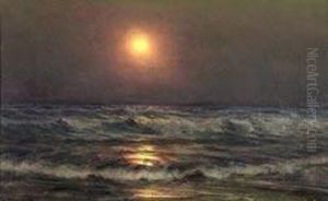 "clair De Lune Sur La Mer" by Alexander Thomas Harrison