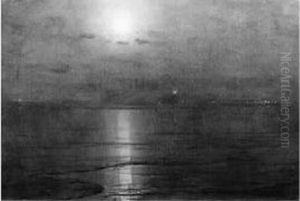 Clair De Lune Sur La Mer by Alexander Thomas Harrison
