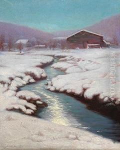 A Creek Through Snow-covered Fields by Lowell Birge Harrison