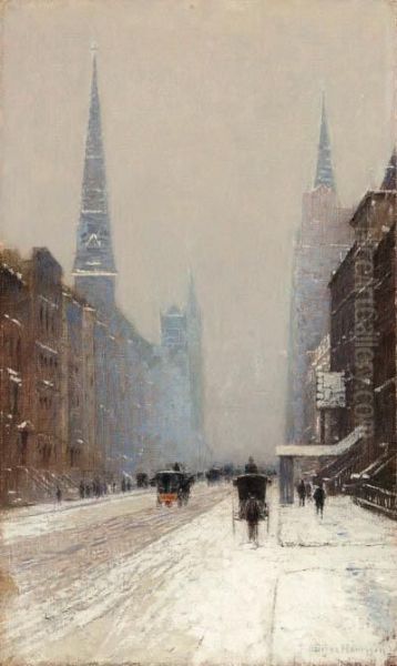 Fifth Avenue In Winter - view 1