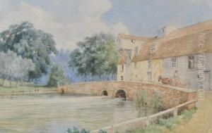 Watercolour, 
Trowse Mill, 
Norwich