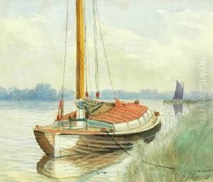 A Moored Wherry A Moored Wherry
