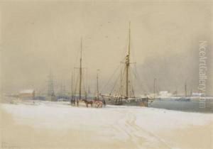 Yarmouth Docks Under Snow Yarmouth Docks Under Snow