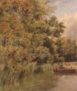 A Quiet Corner Filby Broad by Charles Harmony Harrison