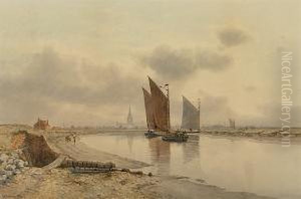 Wherries Approaching Yarmouth - view 1