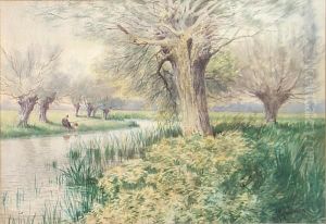 An Fisherman On The River's Edge
