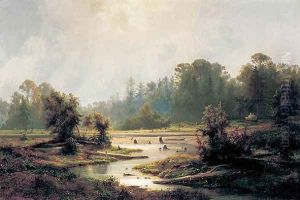 Cedar Swamps, Cape May County, New Jersey, 1861 by Johann-Hermann Carmiencke