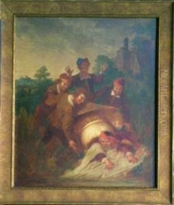 The Rogues Slighted Falstaff Into The Thames With Little Remorse by Tompkins Harrison Matteson