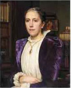 Portrait Of A Lady In Velvet Coat