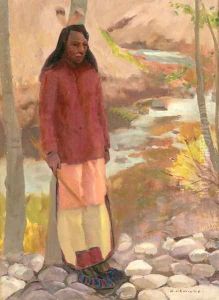 Study of Umatilla Indian, Columbia River, 1897 by Eanger Irving Couse