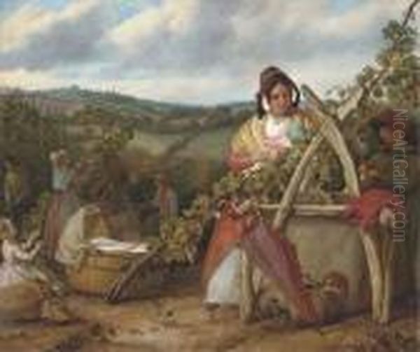 Hop Pickers At Burswood, Kent - view 1