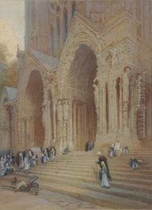 Rheims Cathedral by Thomas Hart
