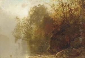 Autumn On The Lake by William M. Hart