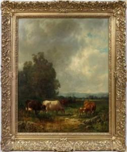 Landscape W/cattle by William M. Hart