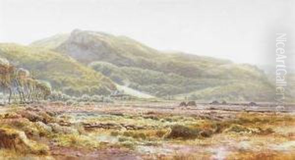 Landscape With Cottage And Turf Stacks - view 1