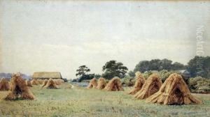 Haystacks by Henry Albert Hartland