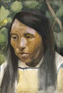 Indian Portrait by Eanger Irving Couse