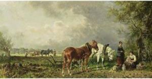 The Midday Rest by Ludwig Hartmann