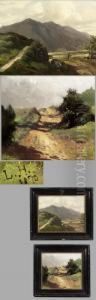 Pendant "landschaften" by Ludwig Hartmann