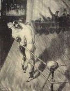 Against The Ropes by Archibald Standish Hartrick