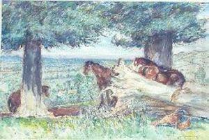 The Vale Of Evesham by Archibald Standish Hartrick