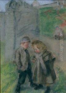 Play-mates by Archibald Standish Hartrick