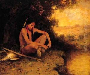 Young Hunter by a Stream by Eanger Irving Couse